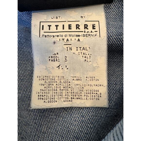 Versace Jeans Couture VTG Womens Blue Button Corduroy Collared Basic Jacket M - Picture 14 of 16